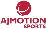 AJ Motion Sports logo in red.