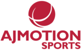AJ Motion Sports logo in red.